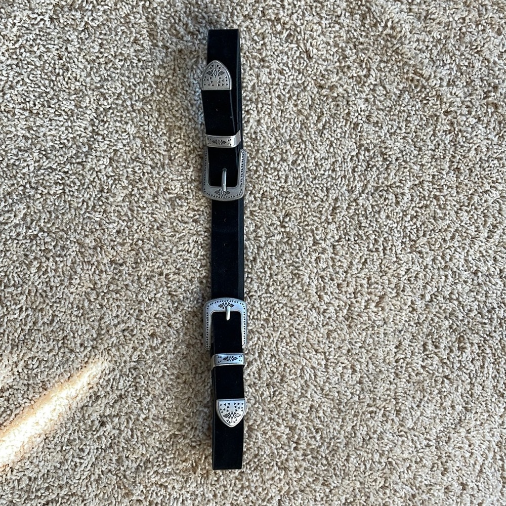Western suede belt